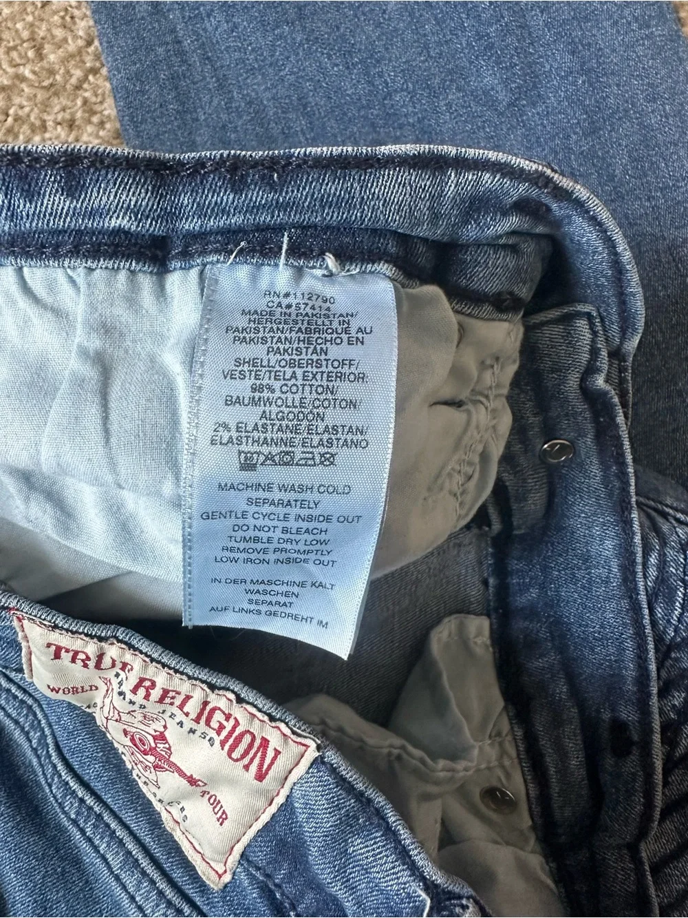 True Religion Rocco relaxed Skinny Jeans